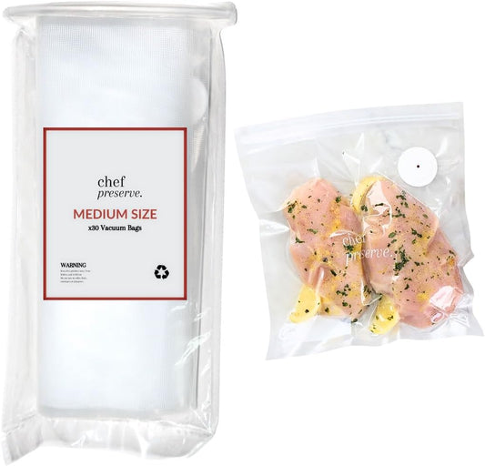 Vacuum Sealer Bags Medium Size 30 Bags